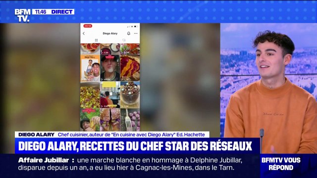Son succès sur TikTok, ses nouvelles recettes, son premier livre... Diego Alary vous répond sur BFMTV