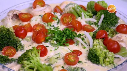 غموس مشروم وبروكلي  | نورا السادات