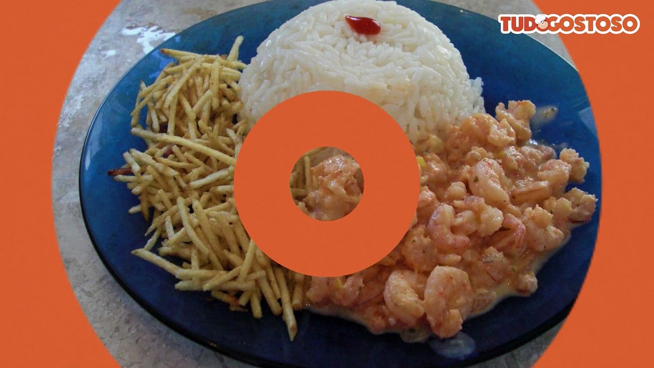 Camarão com requeijão
