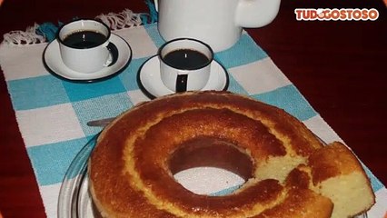 Bolo de fubá de preguiçoso