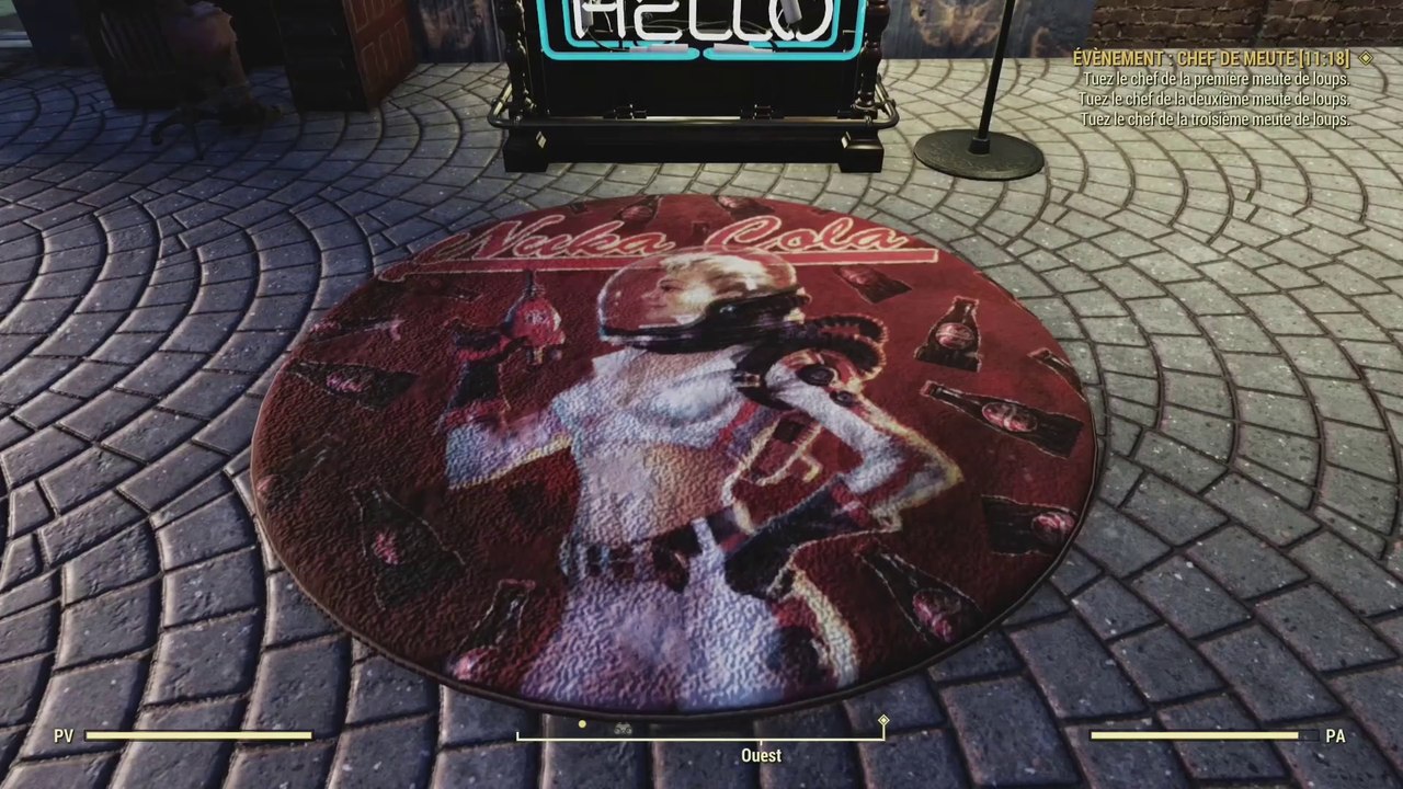fallout 76 mon nouveau compagnon dans mon camp et l'évent de noël a mort le père noël