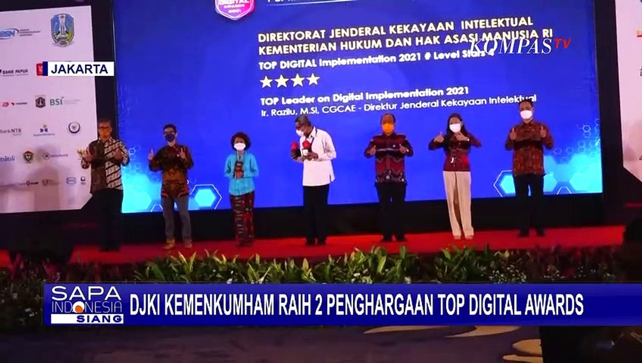 Bukti Berjalannya Sistem Digital, DJKI Kemenkumham Sabet 2 Penghargaan Top Digital Award 2021!