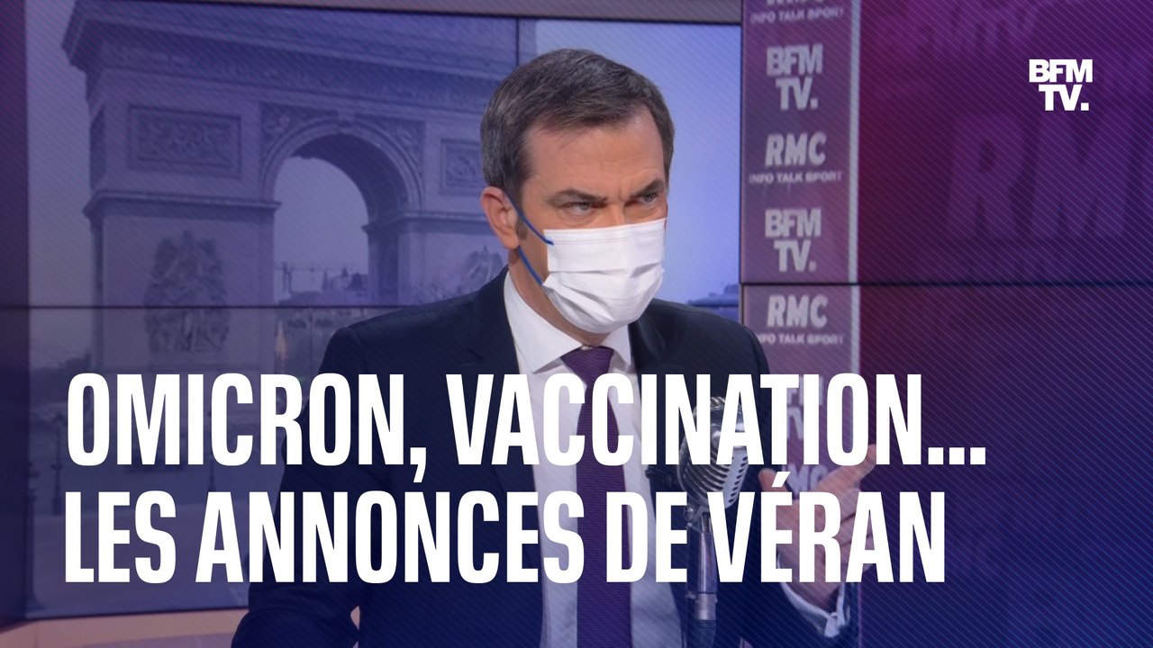 Propagation d'Omicron, vaccination des enfants... Les annonces d'Olivier Véran sur BFMTV