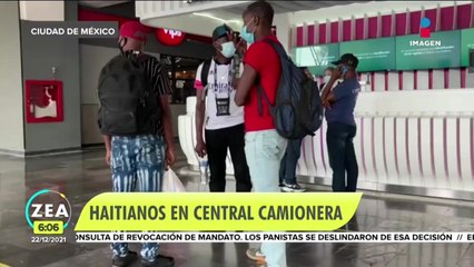 Migrantes haitianos viajan sin miedo en la Central Camionera del Norte