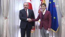 TBMM Başkanı Şentop Sırbistan Başbakanı Brnabiç ile görüştü
