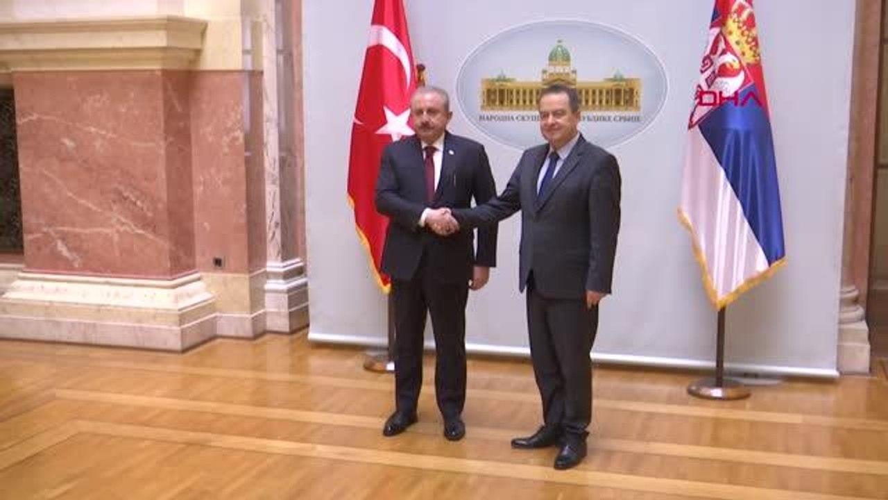 TBMM Başkanı Şentop, Sırbistan Ulusal Meclis Başkanı Daçiç ile görüştü