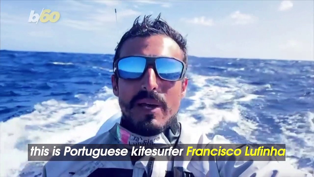 Incredible! Portuguese Kitesurfer Crosses Atlantic in a Boat Pulled By Kites