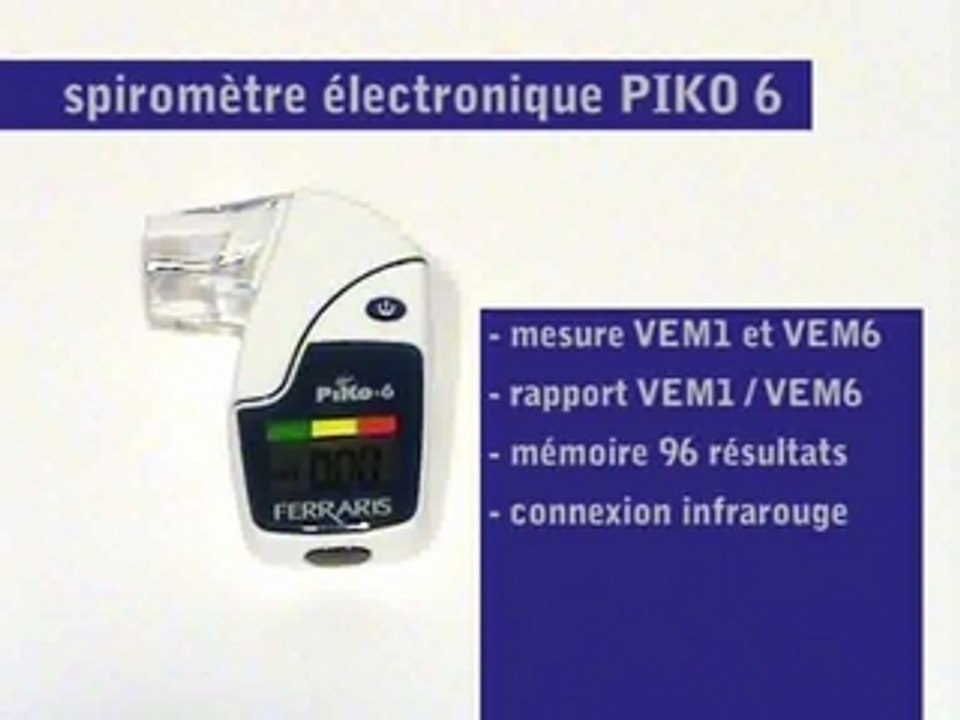 Spiromètre piko 6 - Debimetre en vente chez Nmmedical