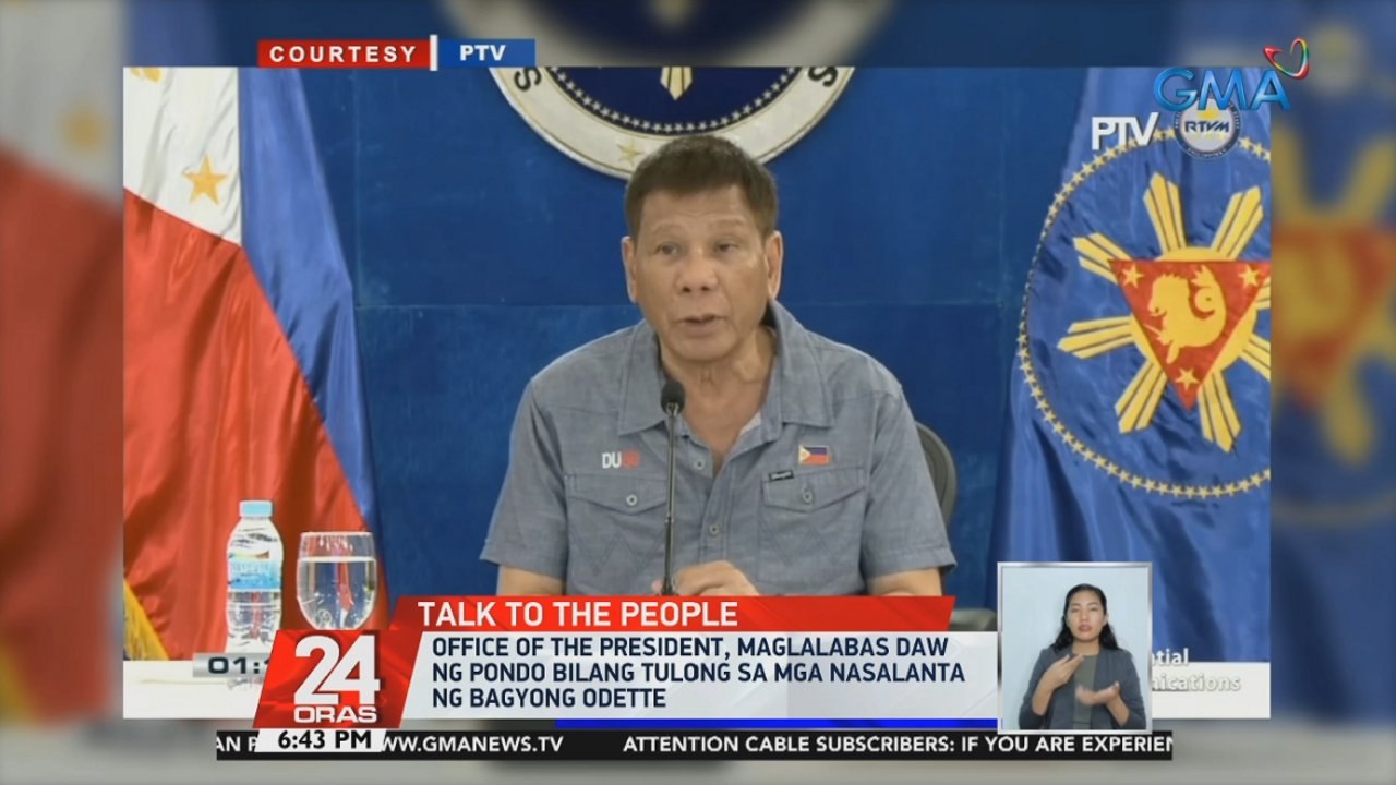 Pres. Duterte, sinabing ubos na ang pondo ng Pilipinas sa gitna ng dagok ng Omicron variant at Bagyong Odette | 24 Oras