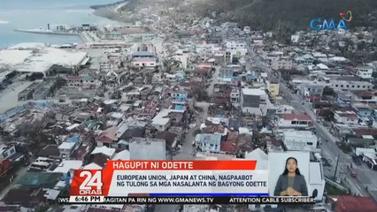 European Union, Japan, China, Ireland at U.S.A, nagpaabot ng tulong sa mga nasalanta ng Bagyong Odette | 24 Oras