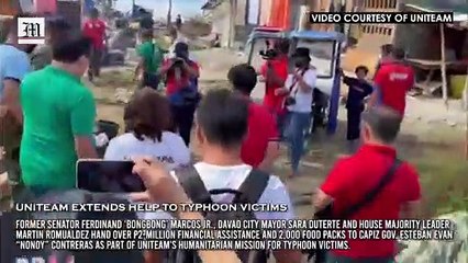 UniTeam extends help to typhoon victims