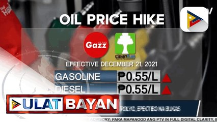 Taas-presyo sa mga produktong petrolyo, epektibo na bukas; Caltex, hindi magpapatupad ng taas-presyo sa mga lugar na nasalanta ng Bagyong Odette