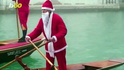 These Santas Took Their Cheer to the Canal