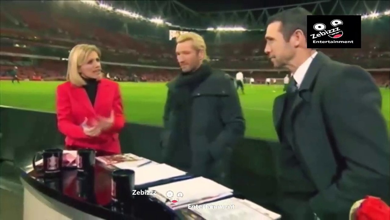 reporter got hit during premier league