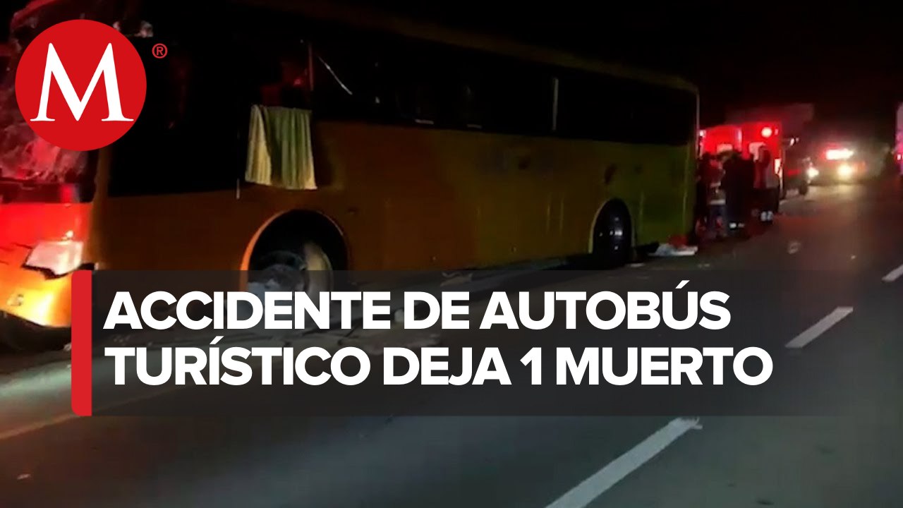 Choque entre tráiler y autobús de pasajeros en Zacatecas deja un muerto y 8 heridos