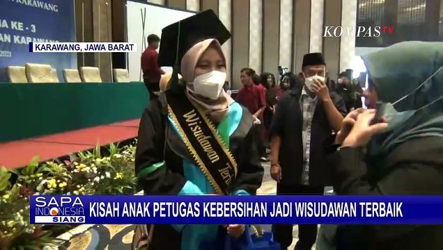 Kisah Anak Petugas Kebersihan Jadi Wisudawan Terbaik