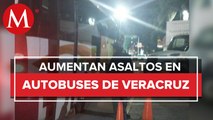 Asaltan dos autobuses de pasajeros en autopista de Veracruz