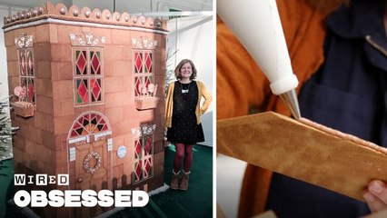 How This Woman Makes Epic Gingerbread Houses