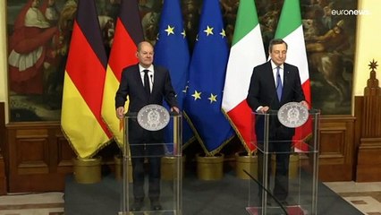Chanceler alemão Scholz visita Roma e pede UE mais "unida e forte"