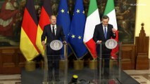 Handschlag in Rom: Scholz und Draghi wollen Aktionsplan für Europa