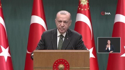 Cumhurbaşkanı Erdoğan, kabine toplantısı sonrası açıklamalarda bulundu
