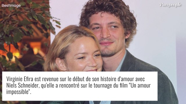 Virginie Efira en couple avec Niels Schneider : un coup de foudre très spécial, l'actrice se souvient