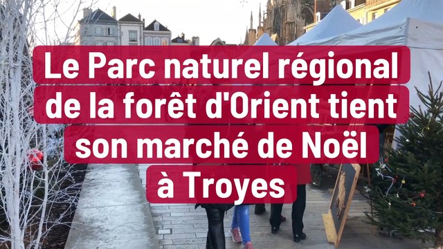 Le Parc naturel régional de la forêt d'Orient tient son marché de Noël à Troyes