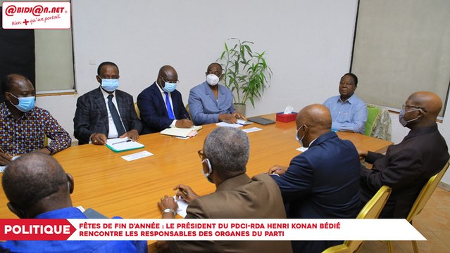 Fêtes de fin d'année : le président du PDCI-RDA Henri Konan Bédié rencontre les responsables des organes du parti
