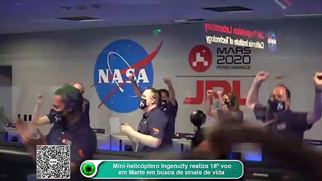 Helicóptero Ingenuity realiza 18º voo em Marte em busca de sinais de vida