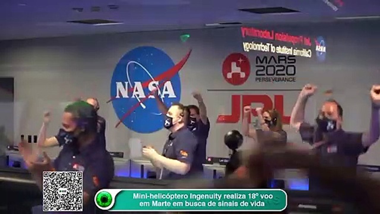 Helicóptero Ingenuity realiza 18º voo em Marte em busca de sinais de vida