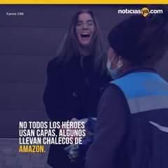 Repartidora de Amazon salva a niña de ataque de perro