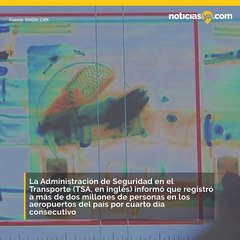 La TSA ha revisado a 2 millones de pasajeros en los últimos días