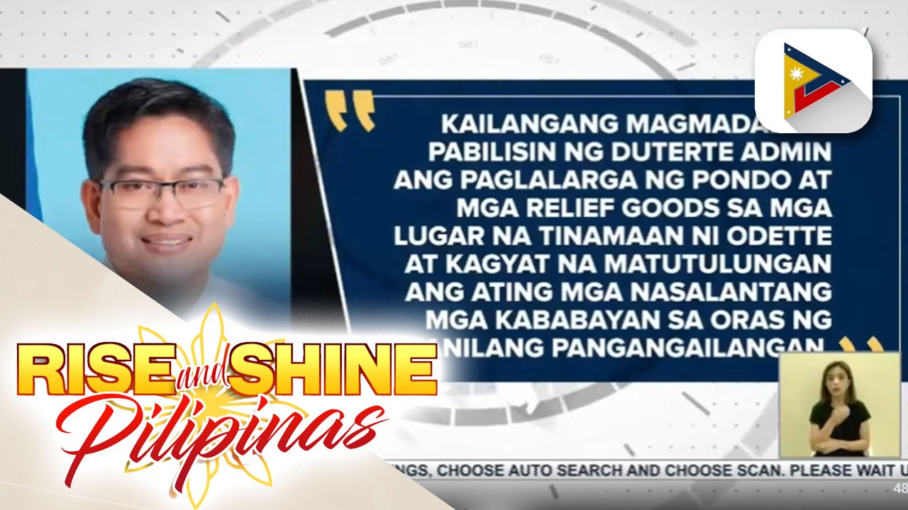 Ilang kongresista, nanawagang bilisan ang pagpapalabas ng pondo at relief para sa mga biktima ng bagyong Odette