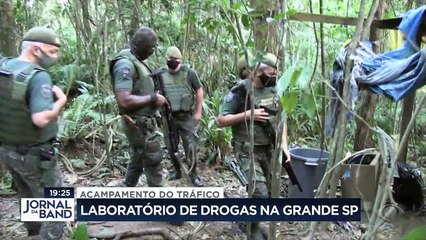 Um acampamento do tráfico foi encontrado hoje na periferia de São Paulo. #BandJornalismo