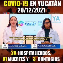 Panorama de Covid-19 en Yucatán. Actualización al 19 de diciembre de 2021