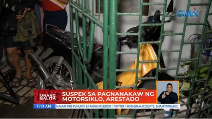 Suspek sa pagnanakaw ng motorsiklo, arestado | UB
