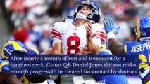 Giants QB Daniel Jones to IR