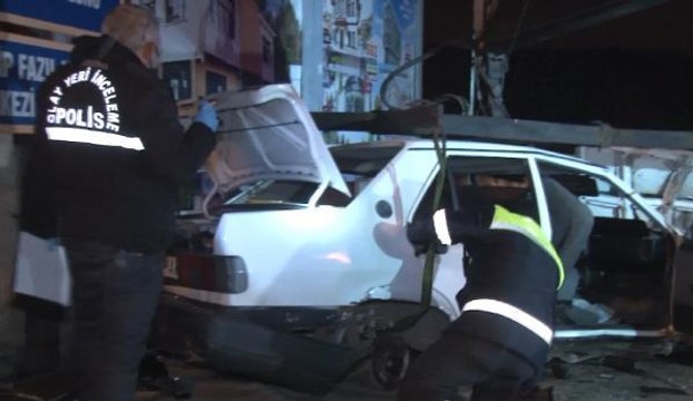 ANKARA'DA DUVARA ÇARPAN OTOMOBİLİN SÜRÜCÜSÜ HAYATINI KAYBETTİ