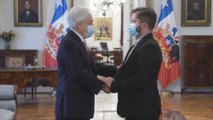 Boric y Piñera se reùnen en La Moneda en primer acto oficial del presidente electo