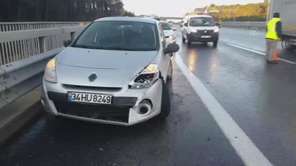Kuzey Marmara Otoyolu'ndaki zincirleme trafik kazasında, 3 kişi yaralandı