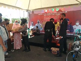 Vaksinasi Covid-19 di Markas Brimob