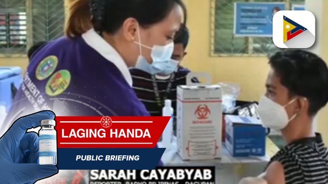 Vaccination schedule ngayong araw sa bayan ng Mangaldan, Pangasinan, nakatuon para sa pediatric population