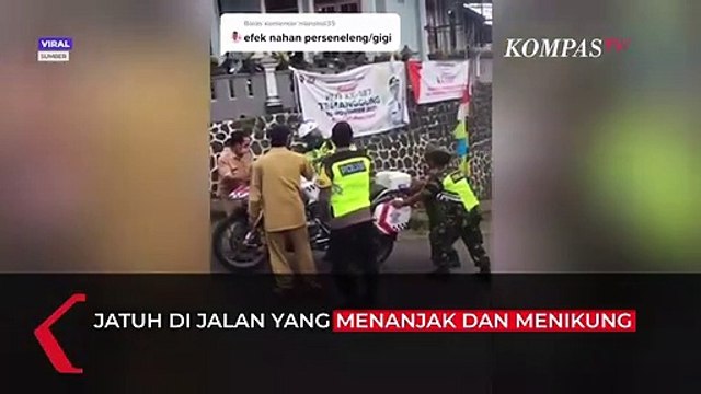 Saat Motor Polisi Patwal Presiden Jokowi Jatuh, Begini Faktanya!