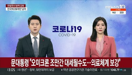 문대통령 "오미크론 조만간 대세될수도…의료체계 보강"