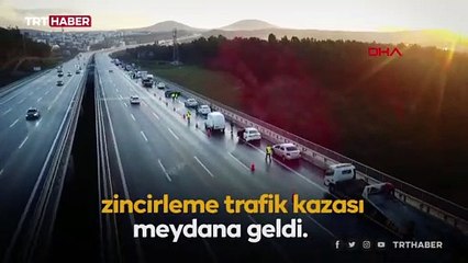 Kuzey Marmara Otoyolu'nda zincirleme kaza: 3 yaralı