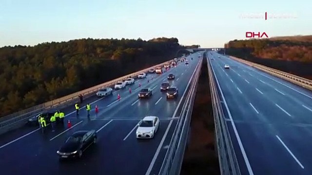Son Dakika Çekmeköy Kuzey Marmara Otoyolu'nda zincirleme kaza