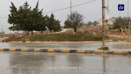 الأمطار في محافظة عجلون صباح الثلاثاء