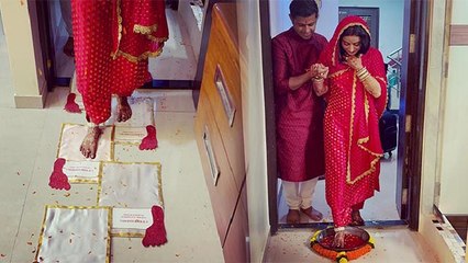 Aishwarya Sharma Grah Pravesh Video Viral, Neil Bhatt का हाथ थाम ली ससुराल में एंट्री | Boldsky