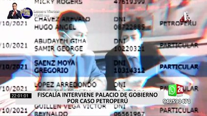 Fiscalía interviene Palacio de Gobierno tras millonaria licitación ganada por proveedor de Petroperú