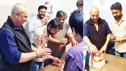 अवधेश मिश्रा ने बेहद खास अंदाज में मनाया डायरेक्टर धीरू यादव का जन्मदिन,देखिये वीडियो
